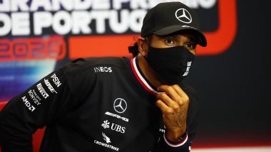 F1, GP Portogallo 2020: Lewis Hamilton (Mercedes) in conferenza stampa