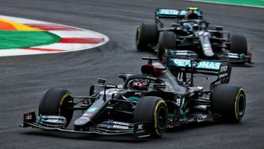 F1 GP Portogallo 2020, Portimao: Lewis Hamilton e Valtteri Bottas (Mercedes AMG F1)