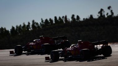 F1 GP Portogallo 2020, Portimao: Sebastian Vettel e Charles Leclerc (Scuderia Ferrari)