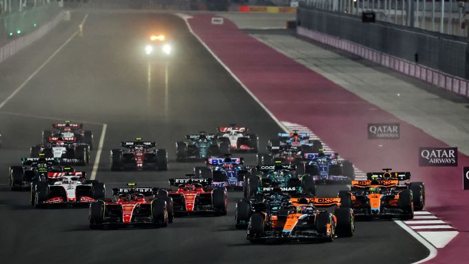 F1 GP Qatar 2023, Losail: la partenza della Sprint Race
