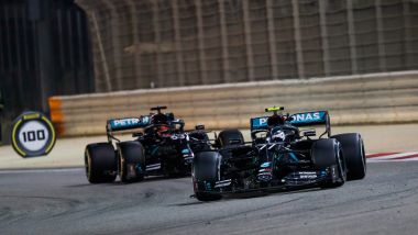 F1 GP Sakhir 2020, Manama: George Russell e Valtteri Bottas (Mercedes AMG F1)