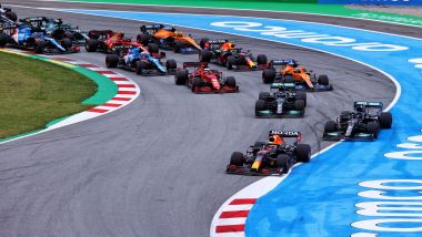 F1, GP Spagna 2021: la partenza della gara