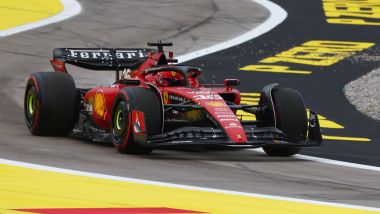 F1 GP Spagna 2023, Barcellona: Charles Leclerc (Scuderia Ferrari) finisce fuori pista in Q1 