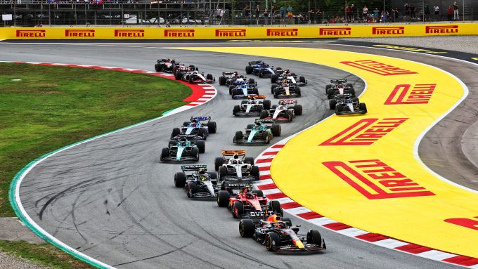 F1 GP Spagna 2023, Barcellona: la partenza della gara