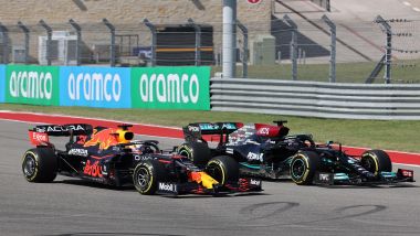 F1, GP Stati Uniti 2021: il duello al via tra Verstappen e Hamilton