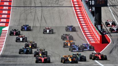 F1 GP Stati Uniti 2023, Austin: la partenza della gara