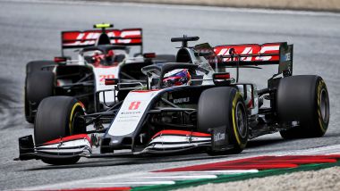 F1, GP Stiria 2020: le Haas di Romein Grosjean e Kevin Magnussen