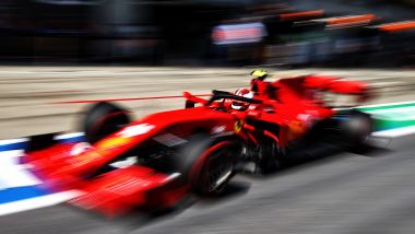 F1 GP Stiria 2020, Red Bull Ring: Charles Leclerc (Ferrari) esce dai box