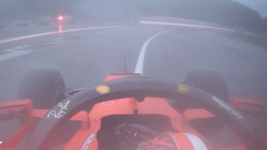 F1 GP Stiria 2020, Red Bull Ring: Leclerc (Ferrari) non rientra ai box in regime di bandiera rossa
