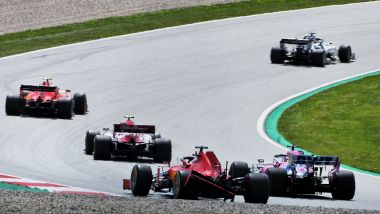 F1 GP Stiria 2020, Red Bull Ring: Sebastian Vettel (Ferrari) dopo l'incidente con Leclerc
