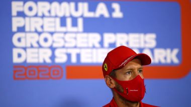 F1, GP Stiria 2020: Sebastian Vettel (Ferrari) in conferenza stampa