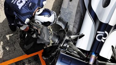 F1, GP Stiria 2021: i danni sull'AlphaTauri di Pierre Gasly