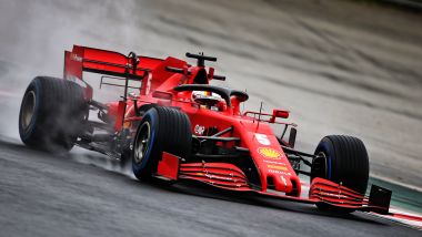 F1, GP Ungheria 2020: Sebastian Vettel (Ferrari) in azione nelle PL2