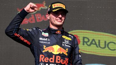 F1 GP USA 2021, Austin: Max Verstappen (Red Bull Racing) festeggia la vittoria