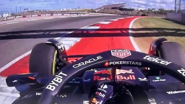 F1 GP Usa 2023, Austin: Sergio Perez (Red Bull Racing) in uno dei tagli incriminati | Foto: F1TV