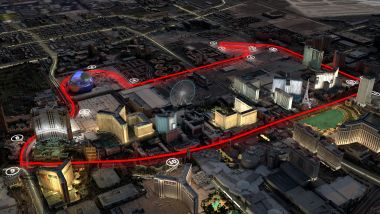 F1, il layout del circuito del GP Las Vegas 2023