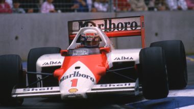 F1, la McLaren TAG-Porsche di Alain Prost nel 1986