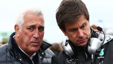 F1: Lawrence Stroll (Racing Point) e Toto Wolff (Mercedes)