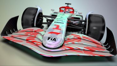 F1, le immagini in studio del concept della monoposto F1 2022 