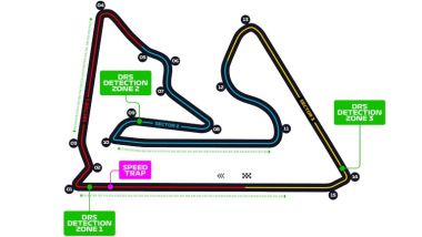 F1: mappa del circuito di Sakhir