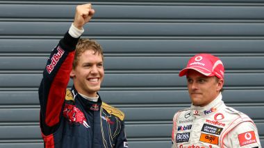 F1, Sebastian Vettel e Heikki Kovalainen