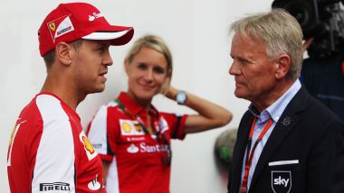 F1: Sebastian Vettel (Ferrari) con Marc Surer