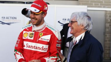 F1: Sebastian Vettel (Ferrari) e Bernie Ecclestone