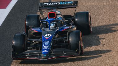 F1 Test Abu Dhabi 2022: Logan Sargeant guida la Williams FW44