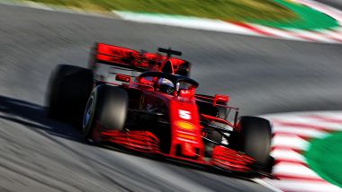 F1 Test Barcellona 2020, Day-2: Sebastian Vettel (Ferrari) oggi ha debuttato sulla SF1000