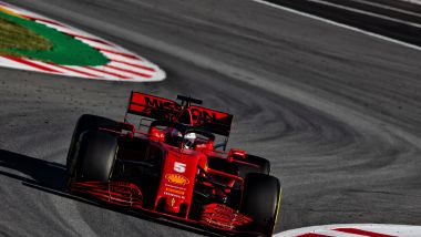 F1 Test Barcellona 2020, la Ferrari SF1000 di Sebastian Vettel