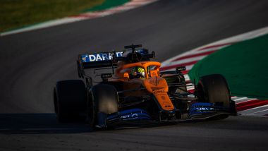 F1 Test Barcellona 2020: Lando Norris al volante della McLaren MCL35