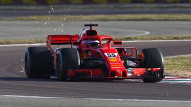 F1 Test Ferrari 2021, Fiorano: Carlos Sainz Jr sulla Ferrari SF71H