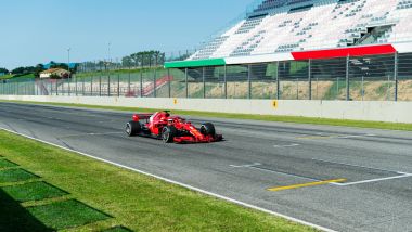 F1 Test Ferrari Mugello 2020: Sebastian Vettel in azione