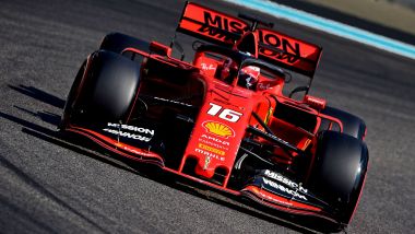 F1 Test Pirelli Abu Dhabi 2019, Yas Marina: Charles Leclerc (Ferrari) in pista 