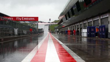 F1 Test Red Bull Ring 2016: pioggia battente in pista