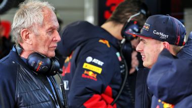 F1 Testing 2020: Helmut Marko e Max Verstapen (Red Bull)