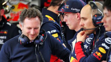 F1 Testing: Max Verstappen e Chirs Horner (Red Bull)