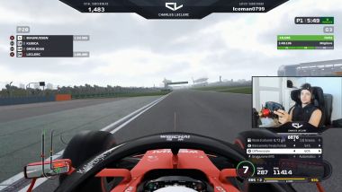 F1, una diretta Twitch di Charles Leclerc (Ferrari)