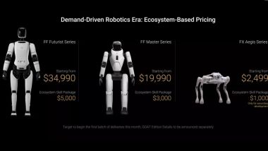 Faraday Future: i prezzi dei tre modelli per il mercato statunitense