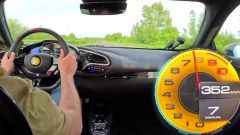 Ferrari 296: la top speed sull'autobahn in video