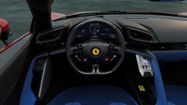 Ferrari 849 Testarossa: l'inedito layout della plancia con ispirazione al mondo della F1