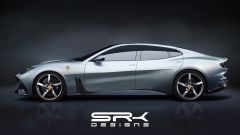 Ferrari BR20 4porte V12 berlina: il video di SRK Designs