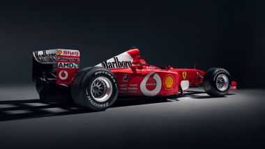 Ferrari F2001b: 3/4 posteriore