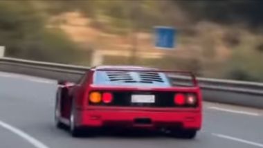 Ferrari F40, supercar ''analogica'' (screengrab: Instagram/@valveandpiston)