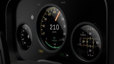 Ferrari Luce: display con quadro strumenti dal sapore retr&ograve;, ma con tecnologia digitale