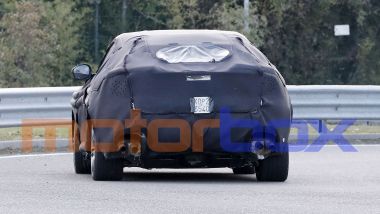 Ferrari Purosangue: le nuove foto spia. Visuale posteriore
