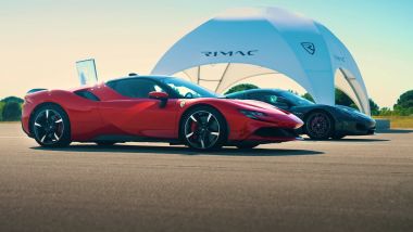 Ferrari SF90 Stradale vs Rimac Nevera: la drag race