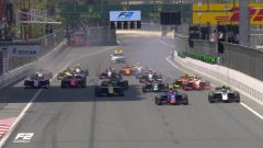 FIA F2 Azerbaijan: vince Aitken, Ghiotto sesto in rimonta
