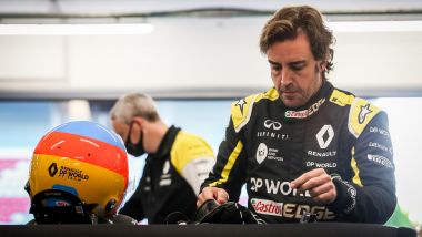 Filming Day Renault a Barcellona, 13 ottobre 2020, Fernando Alonso