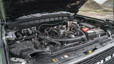 Ford Bronco vs Jeep Wrangler: il motore del Bronco è un 2.7 litri V6 da 335 CV